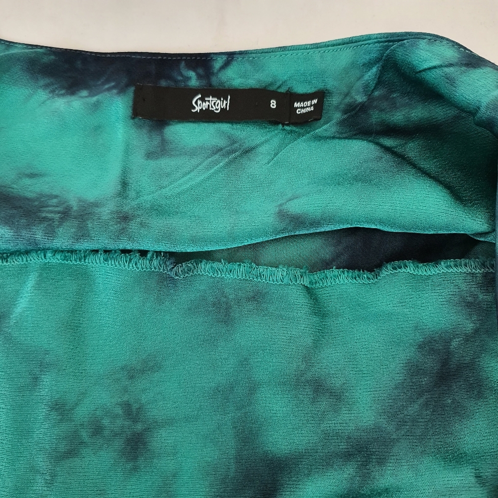 Sportsgirl Green and Navy Camisole Top - Picture 3 of 7